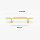 Gold and Bronze Brass Wardrobe Handles – Vintage Cabinet Drawer Pulls and Bar Handles gold 155mm Handles