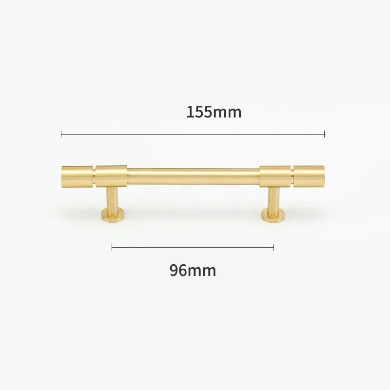 Gold and Bronze Brass Wardrobe Handles – Vintage Cabinet Drawer Pulls and Bar Handles gold 155mm Handles