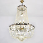 Elegant Crystal Chandelier For Duplex Buildings - A Modern Luxury Fixture Living Rooms Dining