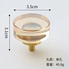 Brass Crystal Cupboard Cabinet Handle Kitchen Drawer Knobs Light Luxury Furniture Hardware Transparent Handle Home