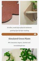 Dlight Decor LED Green Vase Wall Light for Hallways Wall Art