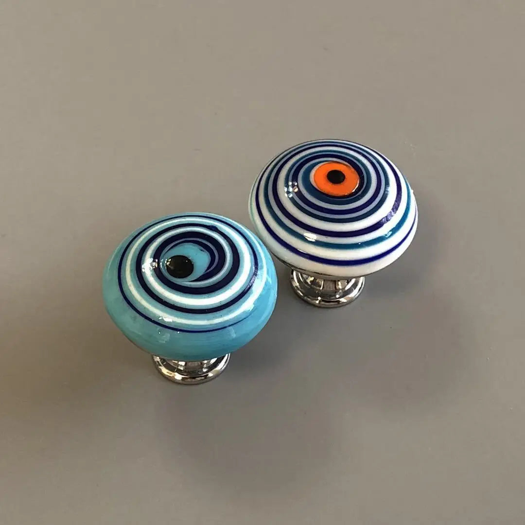 Colorful Floral Glass Cabinet Knobs – Drawer Knobs for Dresser Shoe Cabinet and Kitchen Furniture Knobs