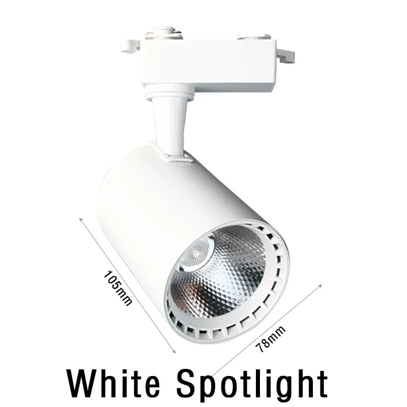 RGB LED Track Light - 16 Colors Stage Lighting Fixture for Neon Bar and KTV Decor Rail mounted 3 / 7W ceiling light