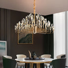 Serena Gold Crystal LED Chandelier – Modern Pendant Light for Dining & Living Room chandelier