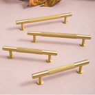 American Style Brass Cabinet Handles – Light Luxury Extended Wardrobe Door Pulls Handles