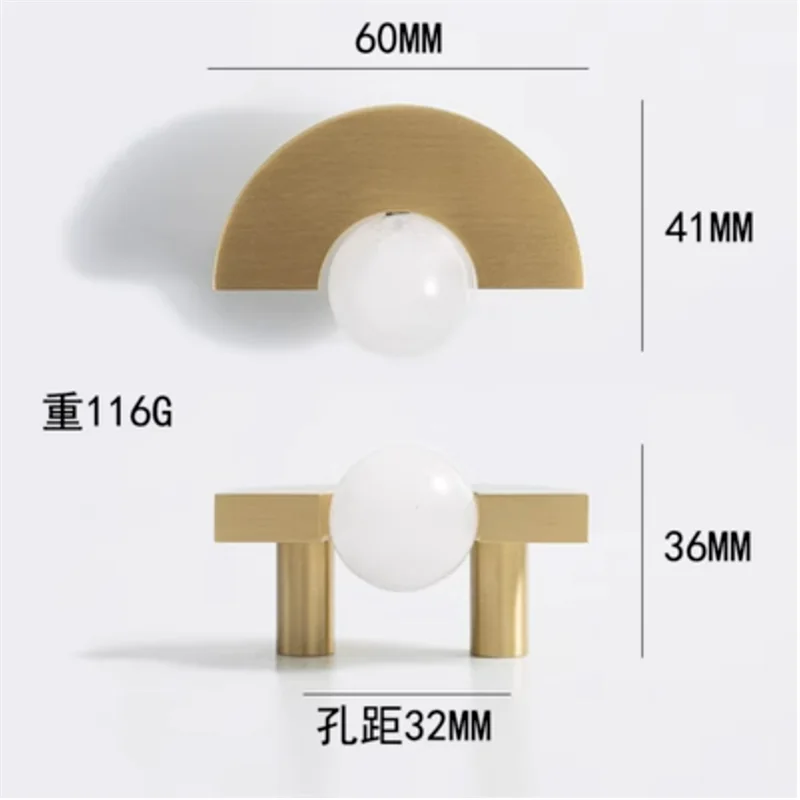 Solid Brass Acrylic Cabinet Handles and Knobs – Elegant Pulls for Drawers Dressers and Bathroom Furniture White crystal