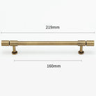 Gold and Bronze Brass Wardrobe Handles – Vintage Cabinet Drawer Pulls and Bar Handles bronze 219mm Handles