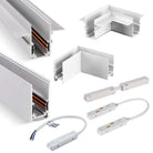 2 Meter White LED Magnetic Track Lighting System Accessories - Ceiling Recessed Magnet Rail Lamp Kit ceiling light