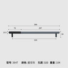 Dual tone Long Kitchen Cabinet Handles – Multicolor Wardrobe and Drawer Knobs Black gray 320mm Handles