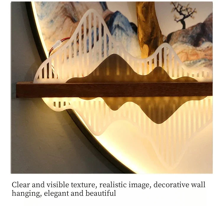 Dlight Decor Round 3D LED Wall Art Light Wall Art