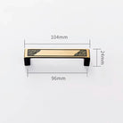 Antique Style Brass Furniture Handles – Vintage Cabinet Wardrobe and Drawer Knobs black gold 104mm Handles