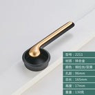 Modern Minimalist Zinc Alloy Cabinet Door Handle 96-Copper Black Handles