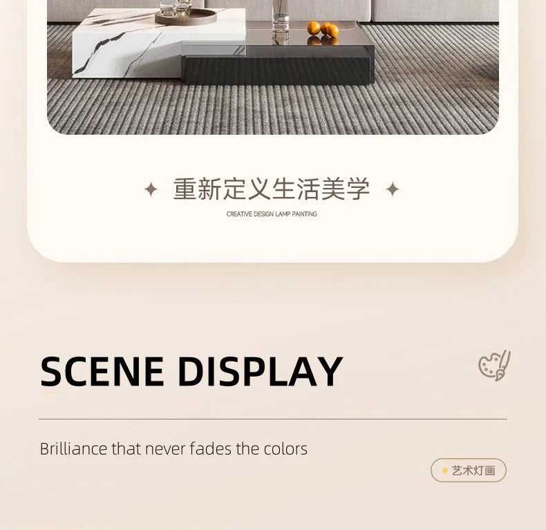 Dlight Decor Artistic Wood Crystal Wall Glow Light Wall Art