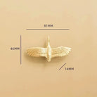 Wild Goose Brass Cabinet Handles - Nordic Copper Drawer Pulls for Wardrobes and Kitchen Cupboards Wild goose S Handles