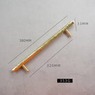 Nordic Handmade Brass Hammered Cabinet Handles – High-End Pulls for Drawers Wardrobes and Kitchen Furniture Hammer