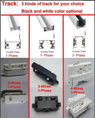 40W COB LED Track Light - Recessed Ceiling Spotlight for Commercial Indoor Lighting ceiling light