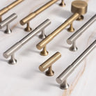 Solid Brass Vertical Linear Cabinet Knobs – Long Drawer Handles for Kitchen Wardrobe and Wooden Doors Handles