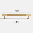 American Style Brass Cabinet Handles – Light Luxury Extended Wardrobe Door Pulls 9015-1-196 Handles