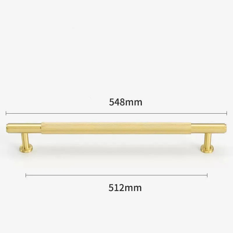 Gold Brass Cabinet Handles – Liner Knobs and Kitchen Drawer Bar Pulls for Furniture gold 548mm Handles