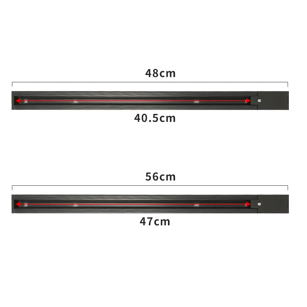 Led Track Light Rails 0.5M 2 Wire 3 Wire Connector Jointer Led Rail For Store Home Spotlight Lighting ceiling light
