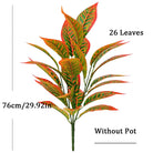 Dlight Decor 76cm Tropical Magnolia Palm Branch with 26 Leaves 76cm 26toubiansemu