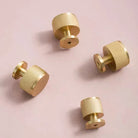 Brass Cabinet Knobs and Knurled T-Bar Handles – Modern Drawer and Furniture Hardware Knob