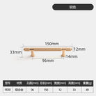 Black and Gold Knurled Cabinet Handles – Modern Cupboard Drawer Pulls for Kitchen and Wardrobe Gold 96mm Handles