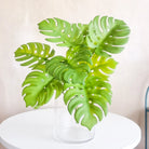 Dlight Decor 43cm Monstera Turtle Leaf Palm Branch for Home and Garden Decor