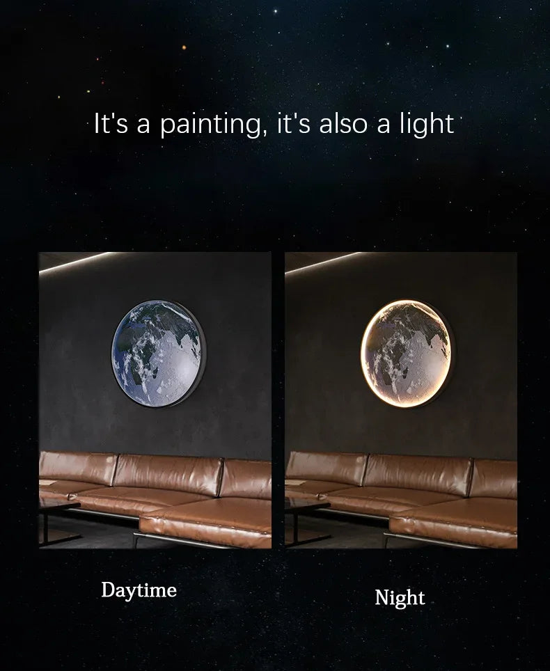 Dlight Decor Planet Mural Wall Light for Interiors Wall Art