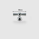 Polished Gold and Silver T-Bar Cabinet Handles – Modern Drawer and Wardrobe Pulls (55mm-220mm) TB2036-055PS Handles