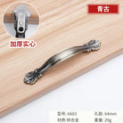 Antique Bronze Cabinet Handles - Vintage Zinc Alloy Drawer Pulls for Furniture 6603 64mm Handles
