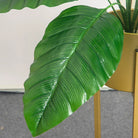 Dlight Decor 85cm Tropical Palm Banana Tree Branch with Monstera Leaves