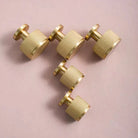 Brass Cabinet Knobs and Knurled T-Bar Handles – Modern Drawer and Furniture Hardware Knob