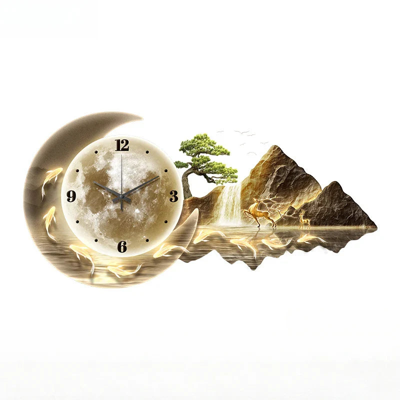 Dlight Decor Nordic Clock Wall Art for Modern Homes Wall Art