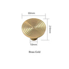 Gold Chrome Polished Gold Spiral Deco Furniture Handles – Modern Kitchen Cabinet and Wardrobe Pulls BB knob Handles