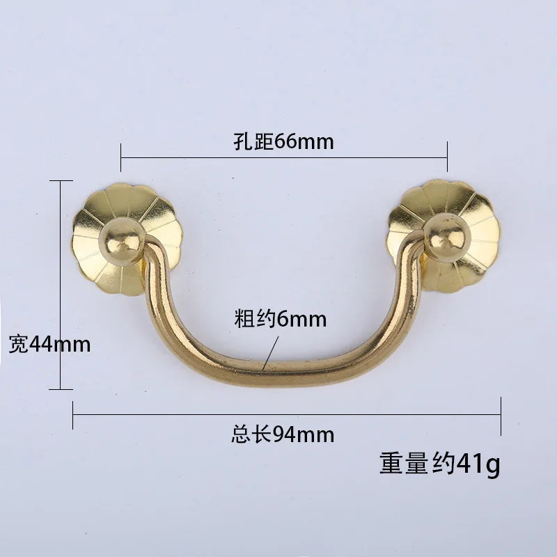 Antique Brass Arch Cabinet Pulls – Vintage Drawer Handles for Home Improvement T Copper 66mm Pulls